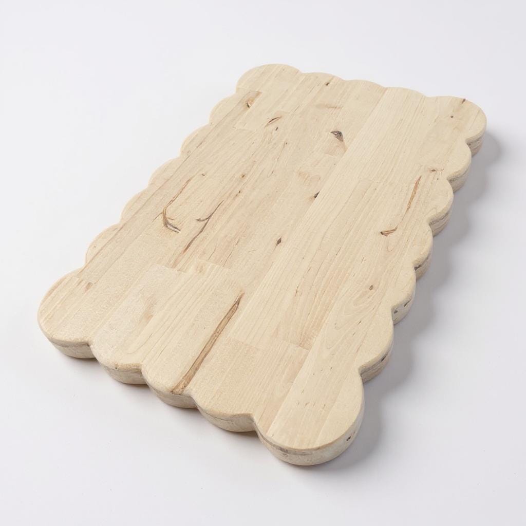 Scalloped  Charcuterie Board,  Two Foot Harvest Board
