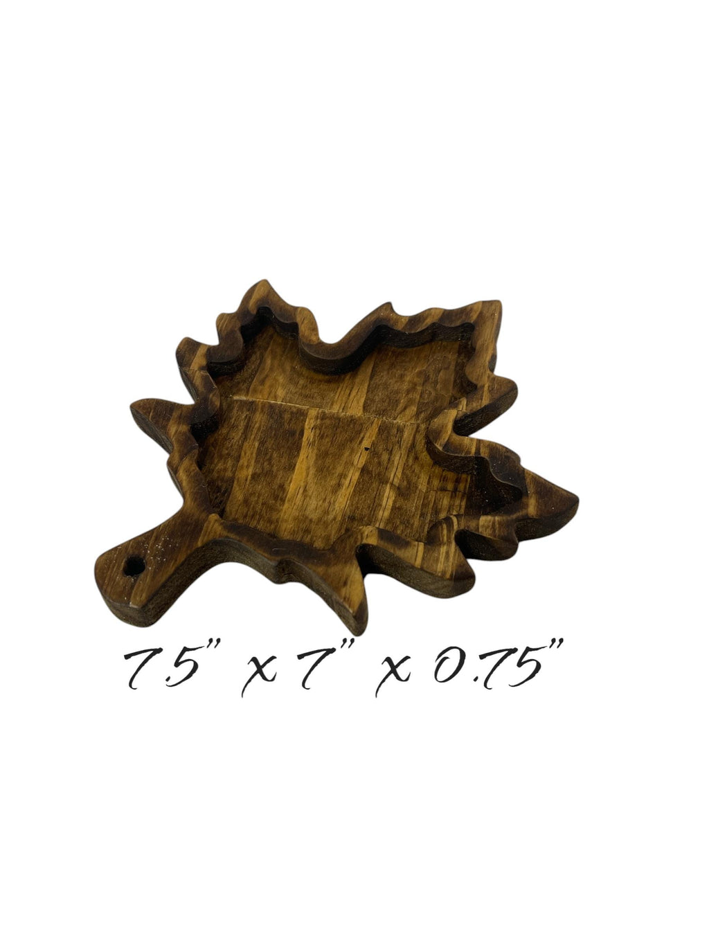 Maple leaf wood tray