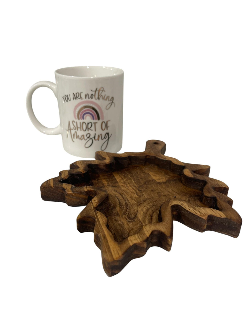 Maple leaf wood tray
