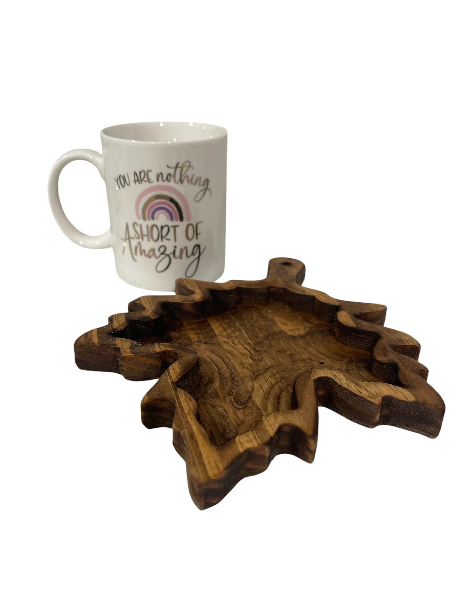 Maple leaf wood tray