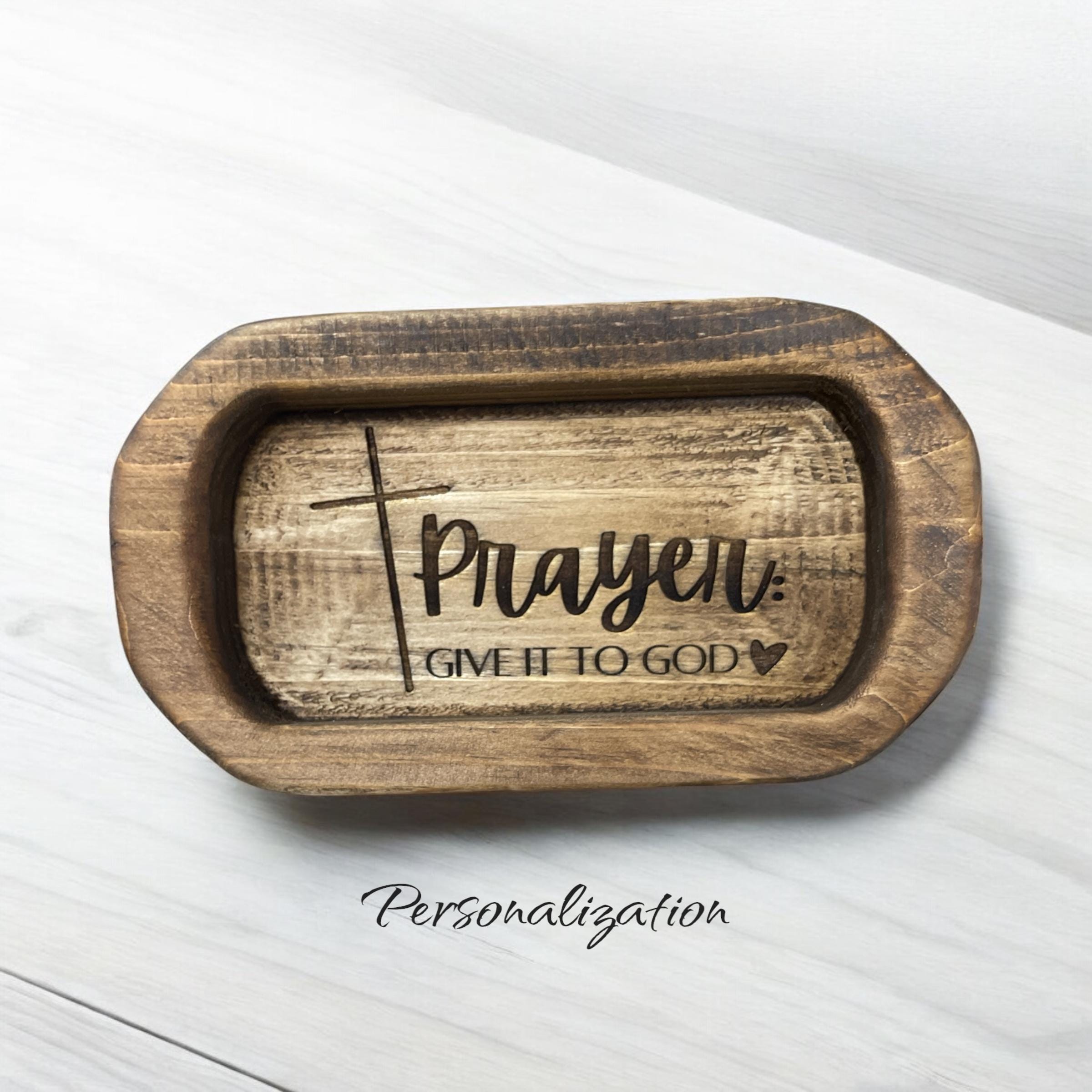 Prayer Bowl  | Hand Carved Wooden  | religious  Gift