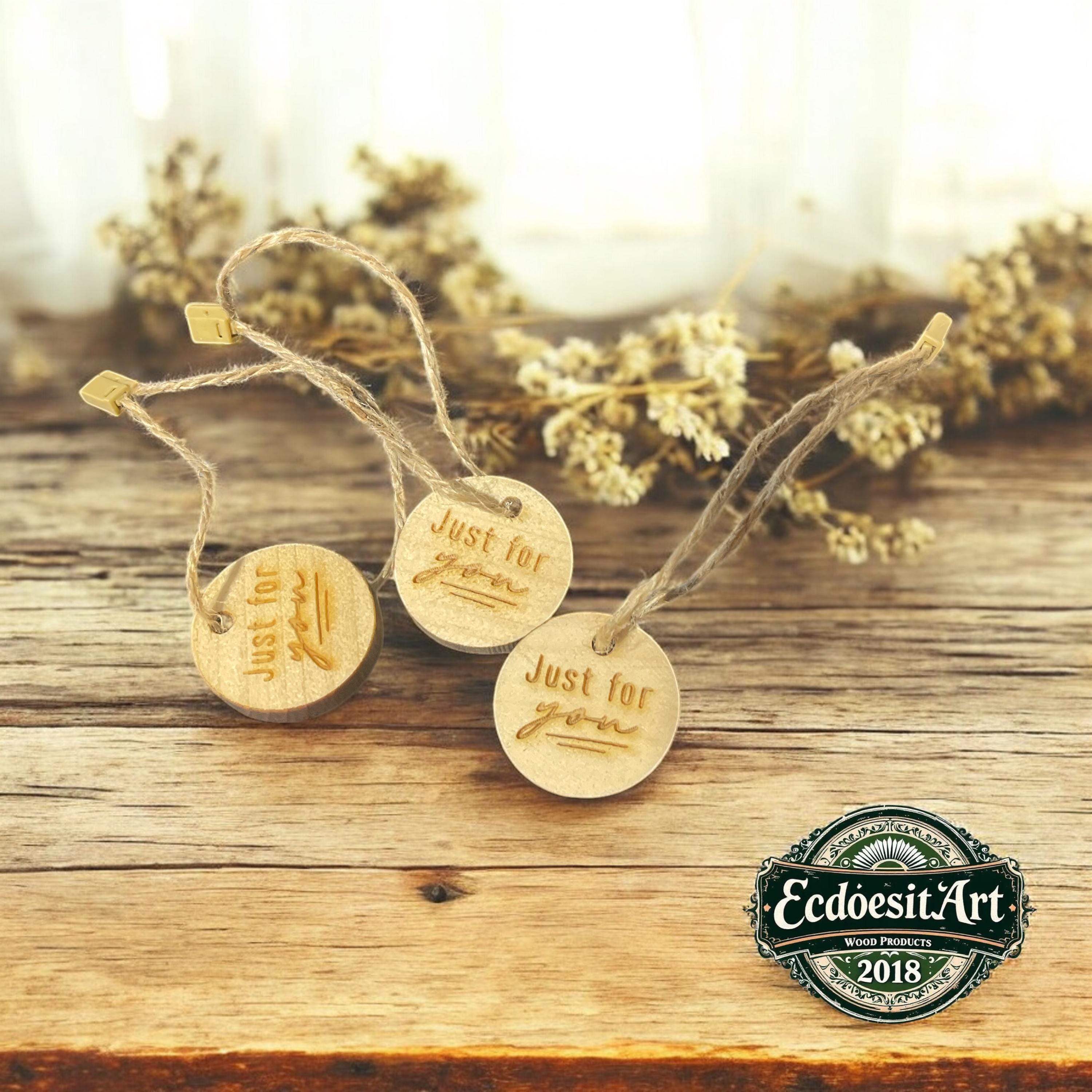 Personalized wood buttons 96-piece set | Crochet, knitting, tokens