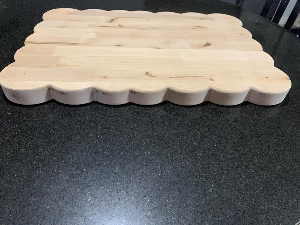 Scalloped  Charcuterie Board,  Two Foot Harvest Board