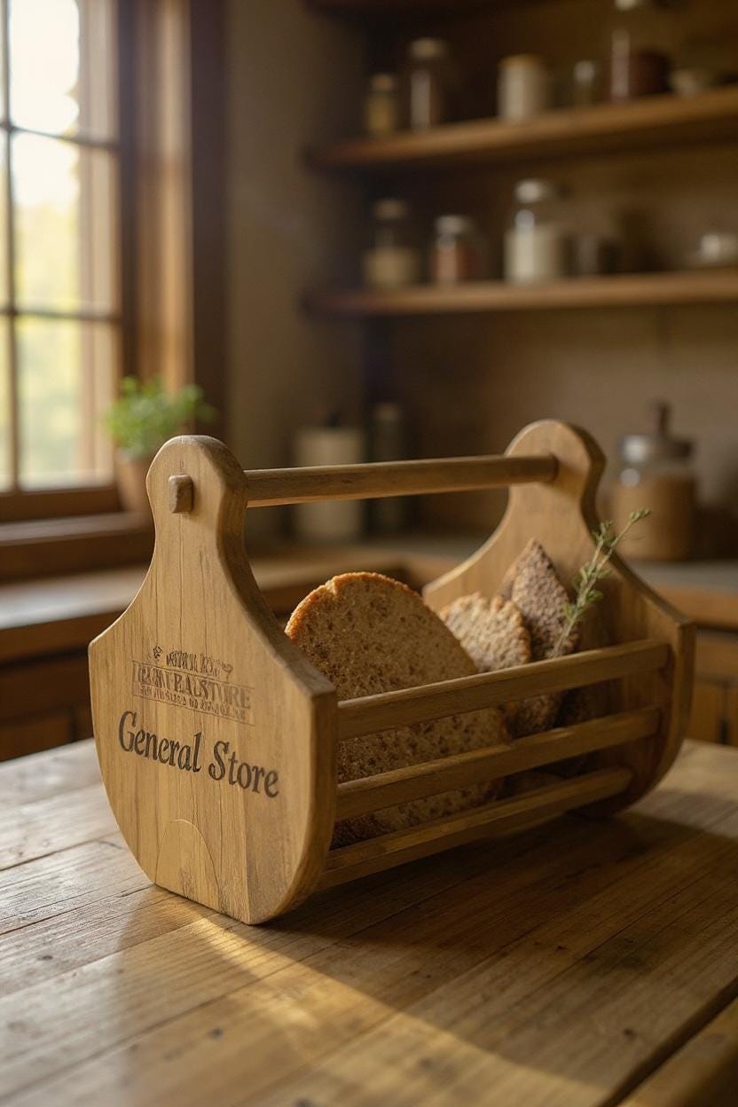 Handmade Wooden Garden Harvesting Basket - Farmhouse Decor Tote