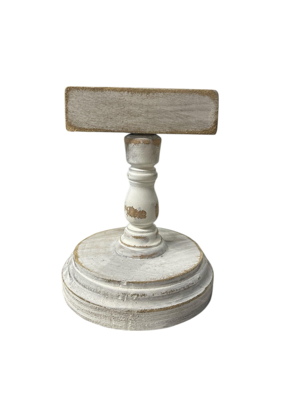 Rustic Wooden Pedestal Holder for Picture, Note,  Table Number, Wedding Decor, Photo Display Stand