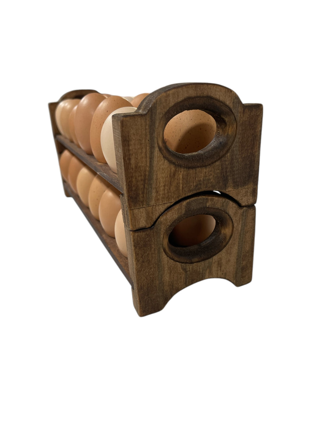 Egg Bed Tray - Stackable Shelf Display Holder for Kitchen - Farm Fresh Storage - Decor Stand